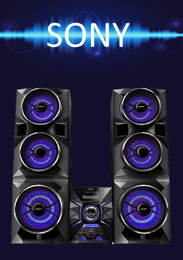 Equipo de Sonido SONY MHCGPX88 2200w Orvaes Sound
